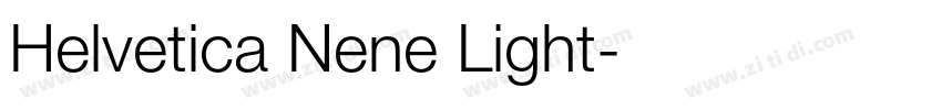 Helvetica Nene Light字体转换